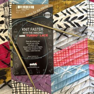 Addi Turbo Lace 40” Circular Premium Knitting Needles Size US 6